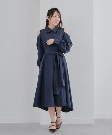 【春の新作】腰巻きワンピース