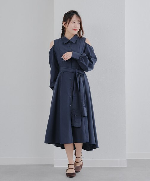 【春の新作】腰巻きワンピース