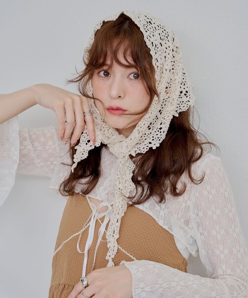 今季注目！3WAYコットンレースバブーシュカ