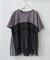 体型カバーにも◎、チュールドッキングTシャツ