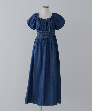 【2WAY】袖バルーンリボンワンピース