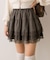 【OLIVE des OLIVE】裾レースティアードミニスカート