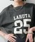 【LARUTA】LARUTA25:7分袖２WAYロゴロンT