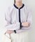【natural couture】配色衿タックブラウス