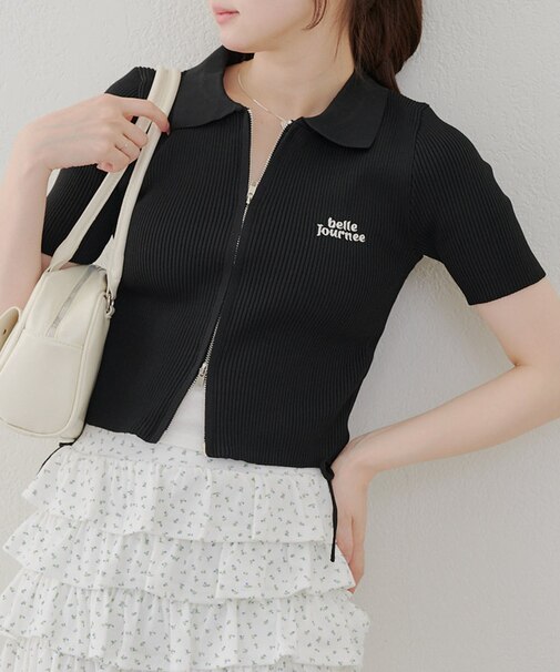 サイドドロストWZIPニット