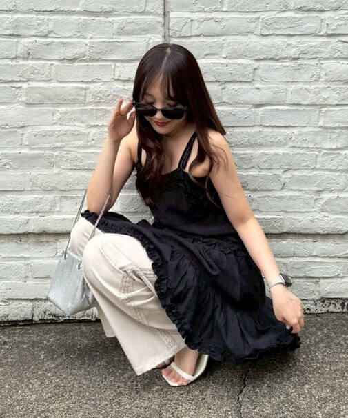 【@_chipi2xセレクト】キャミティアードチュニック