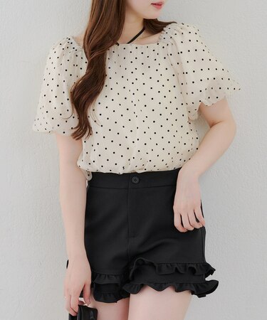 【_chipi2xセレクト】3wayバルーン袖ブラウス