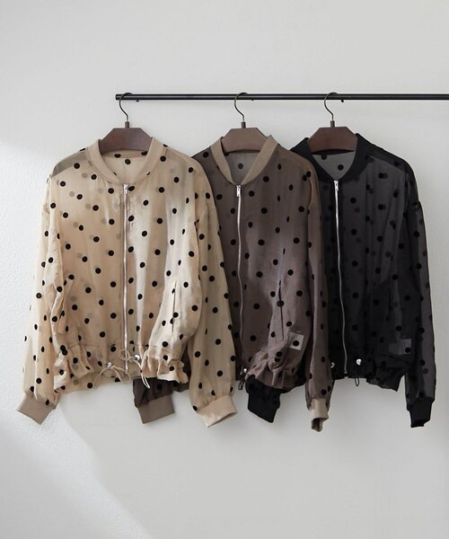 &ellecy フロッキーブルゾン &ellecy フロッキーブルゾン &ellecy フロッキーブルゾン