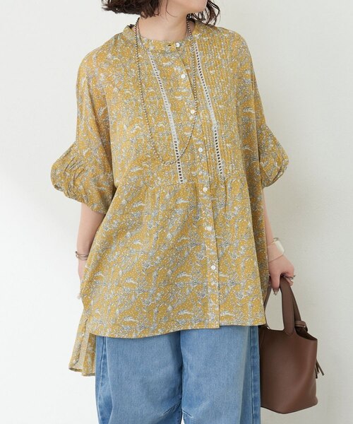 インド綿100%】ピンタックチュニックブラウス｜ナイスクラップ