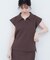 【natural couture】セットアップ対応ニットポロトップス