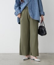カットプリーツパンツ