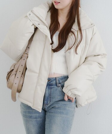 【WEB先行販売】スタンドカラー中綿ブルゾン