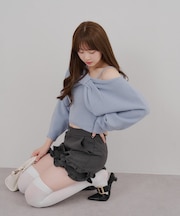 【RMAF】リボン+キャミセットニット
