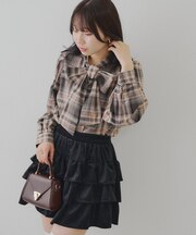 【リバイバルアイテム】リボンボウタイブラウス