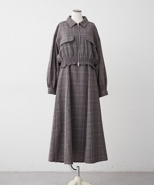 tweedpinkさま専用　ナルエー　新品未使用2着 2セットアイテム【RMAF】裾ギャザージャケット+キャミワンピ