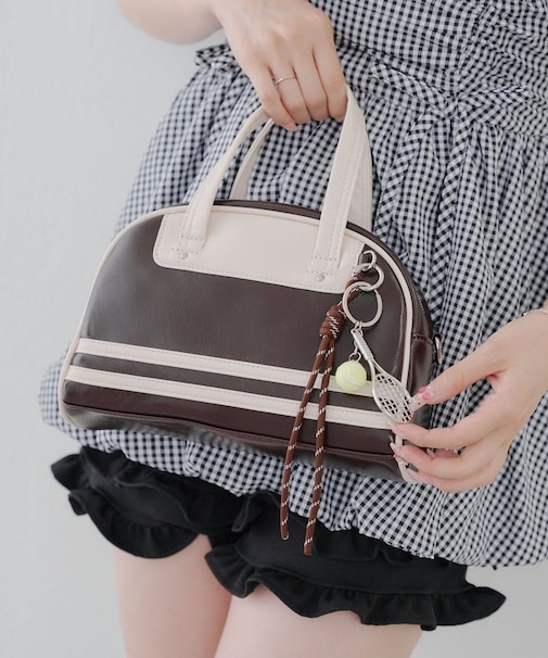 【RMAF】テニスチャーム付き２WAYボストン