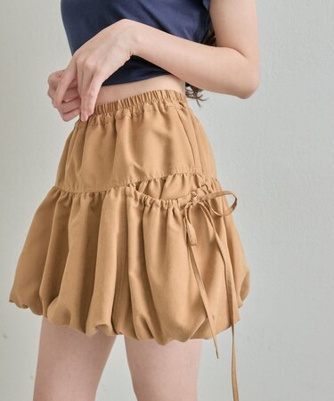 【OLIVE des OLIVE】リボンポケットバルーンスカート