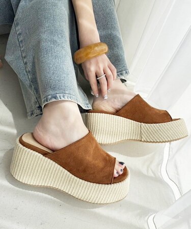 【one after another】【マイナス３キロ見え】ウェッジソールサンダ