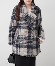 【WEB先行販売】リングチェックＷテーラージャケット