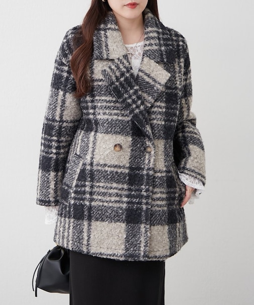 【WEB先行販売】リングチェックＷテーラージャケット