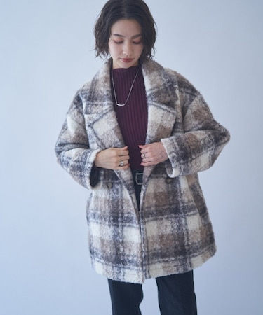 【WEB先行販売】リングチェックＷテーラージャケット