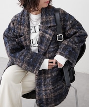【WEB先行販売】リングチェックＷテーラージャケット