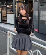 【ゆず@reve.perle_セレクト】ベロア＆ニットソーの2素材！