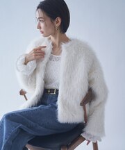 フォックス風ノーカラージャケット