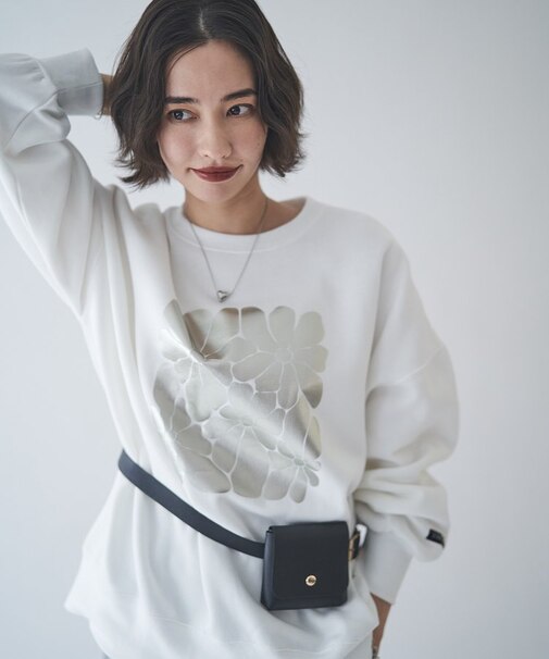 【NUNIFE / ロングセラーアイテム】【新色登場！】箔プリントプルオーバー