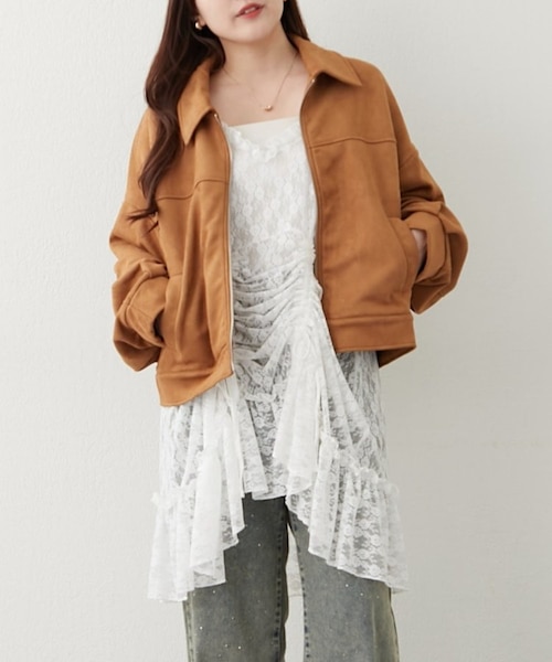 LOHEN　ローヘン ZIPブルゾン　キャメル LOHEN ローヘン ZIPブルゾン キャメル