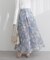 【natural couture】大花プリントメッシュスカート