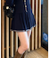 【セットアップ対応】裾ライン入りプリーツミニスカート