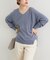 【natural couture】プチプラカシミアタッチVネックニット