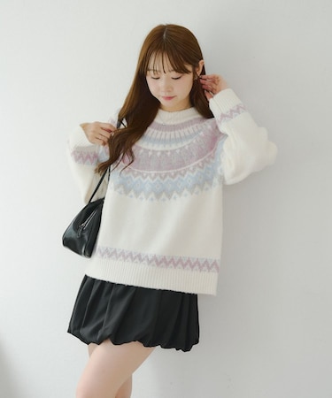 球心もちもちニット