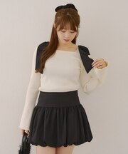 【RMAF】肩リボンニットTOPS
