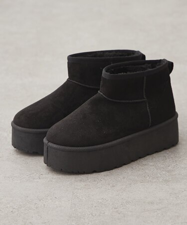 フェイクムートンショートブーツ