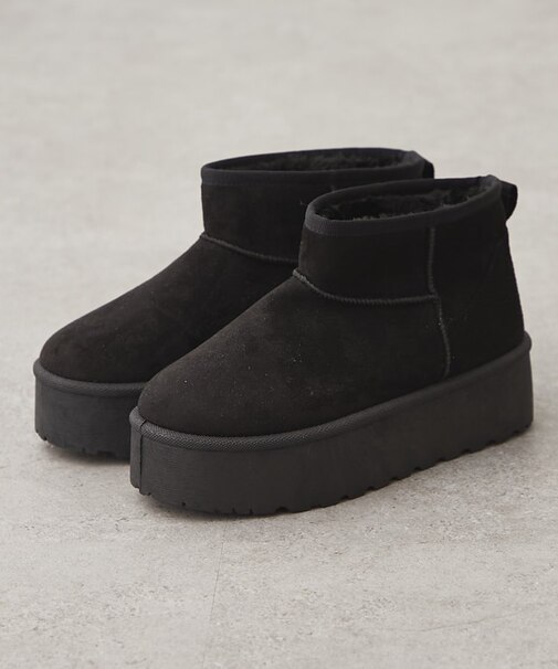 フェイクムートンショートブーツ