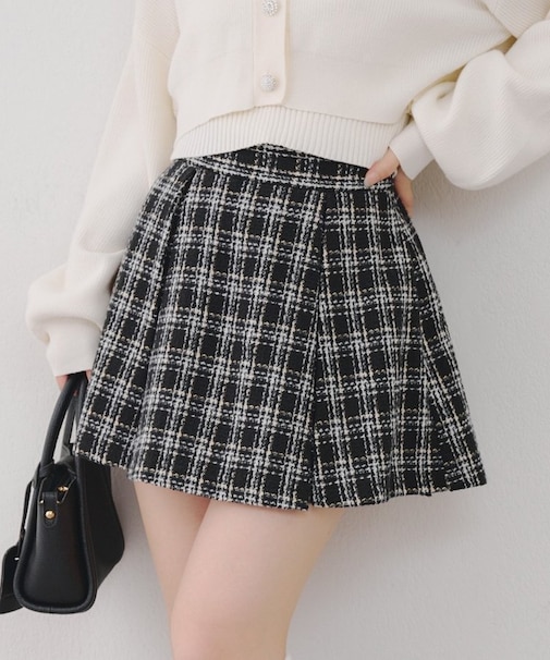 【Tweed Collection】ラメツイードミニスカート