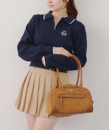 ハーフZIPケーブルポロ