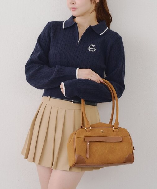 ハーフZIPケーブルポロ