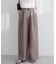 【natural couture】イージーウエストワイドパンツ