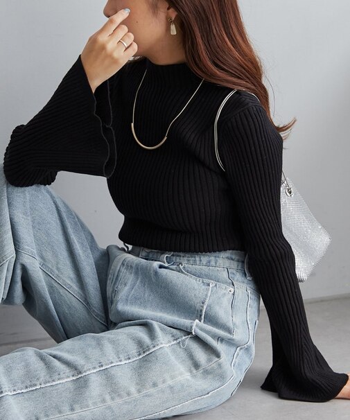 プチプラseries?【RMAF】袖フレアーニット