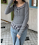 【主役級のデザイン】チェックフリルTシャツ