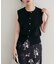 【natural couture】金釦ノースリきれいめニットベスト