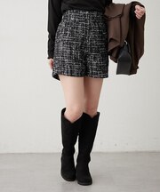 ワイドウエストショートパンツ