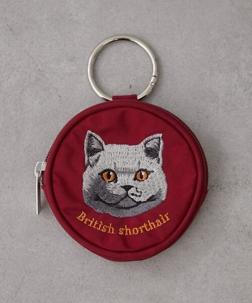 アニマル刺繍丸ポーチ｜ナイスクラップ/オリーブ・デ・オリーブの