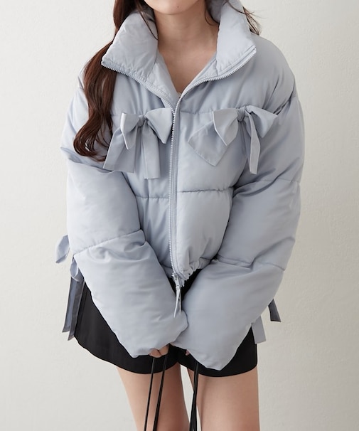 Xで話題!??冬無双できる【RMAF】取り外しできるリボン中綿ブルゾン