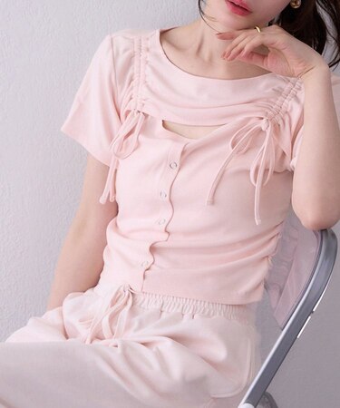 【one after another】胸あきトップス