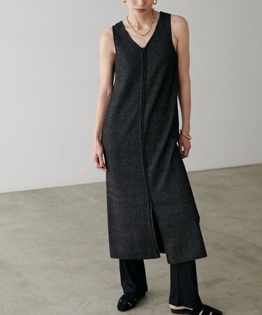 【LARUTA】総針メランジ前後２ＷＡＹワンピース