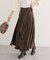 【natural couture】ウエストベルト付きラッフルデザインスカート